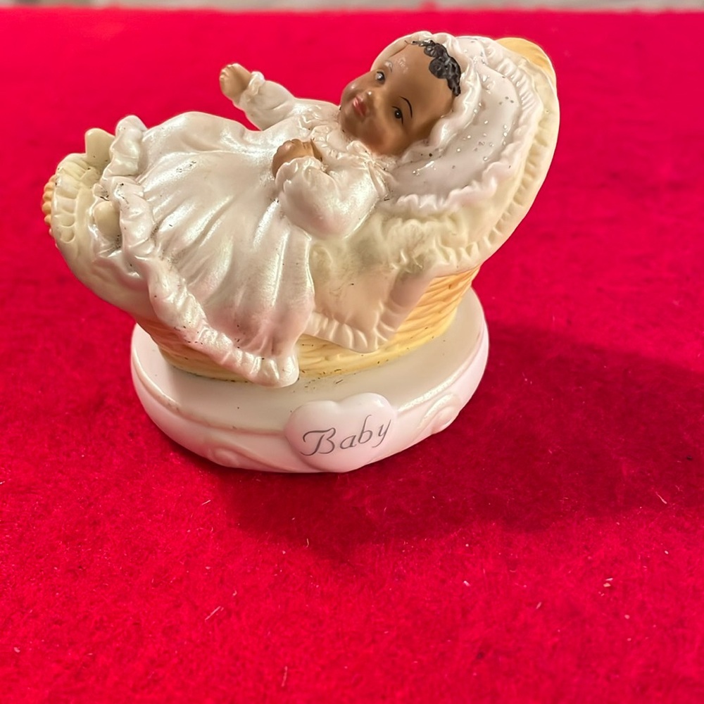 Enesco African American Baby Birthday Figurine-Welcome To A World of Wonder